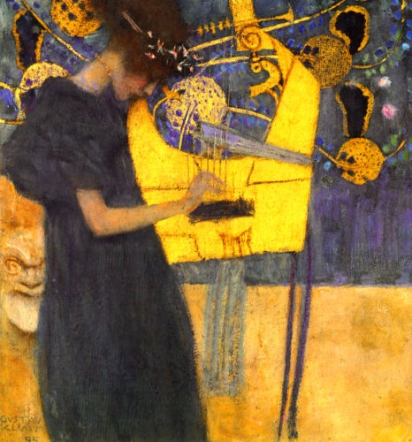 Photo:  Gustav Klimt, Music I (1895)